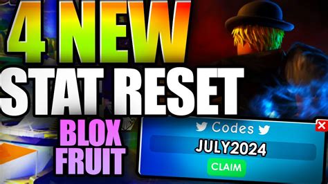 All Working Stat Reset Codes In Blox Fruits July 2024 Youtube