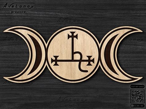 Lilith Sigil Svg Triple Moon Goddess Layered Cut File Sigil - Etsy Ireland