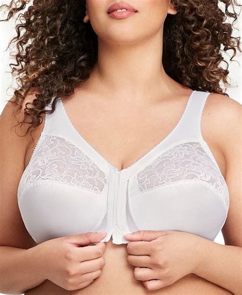 Glamorise Womens Full Figure Plus Size Magiclift Front Close Support Bra 1200 Macys