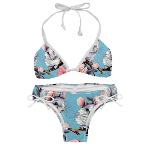 Tmall Detachable Sponge Adjustable Strap Bikini Set Two Pack Swimsuit
