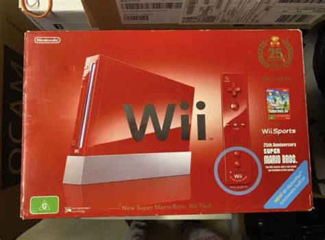 NINTENDO WII SUPER Mario Bros 25th Anniversary Red Console 249 00