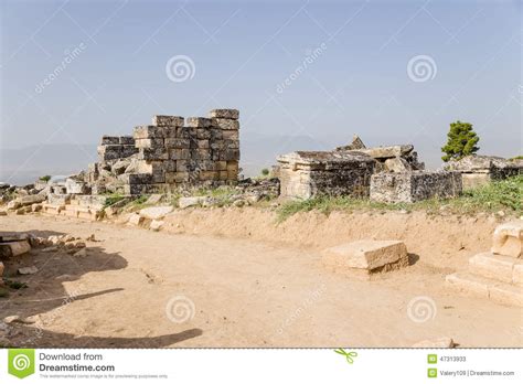 Turkey Hierapolis Pamukkale Antique Crypt In The Necropolis Royalty