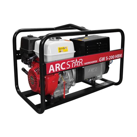 Arcstar Gw5 200 Hbm Petrol Welder Generator 200 Amp Spa Welding Supplies