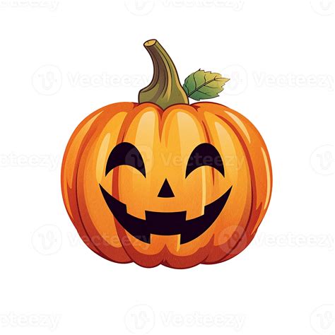 Cute Jack O Lantern Isolated On Transparent Background Cartoon