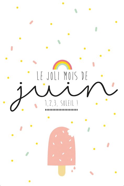 Calendrier Du Mois De Juin à Imprimer La Vie En Plus Joli