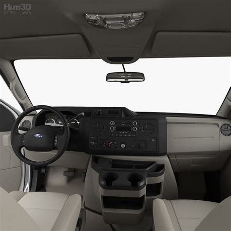 Ford E Passenger Van with HQ interior 2014 3D model - Download Van on ...