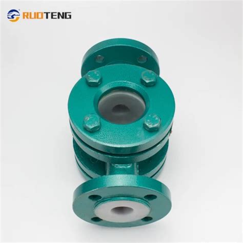 [ruoteng] Ptfe Lined Sight Glass With Flange Manufactured By Astm Din Hg Standard Ball Valve