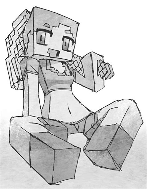 Rule 34 Alex Minecraft Black And White Feet Together Feet Together