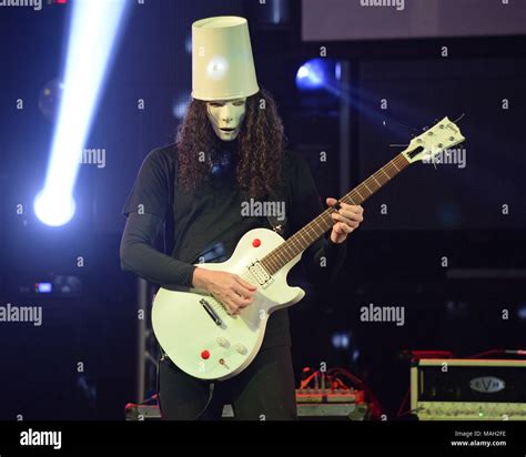 Brian patrick carroll aka buckethead performs at the culture room hi ...
