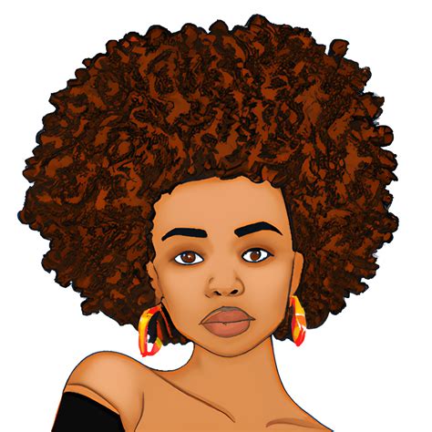 Black Woman Clipart Afro Girl Png Black Girl Afro Woman · Creative Fabrica