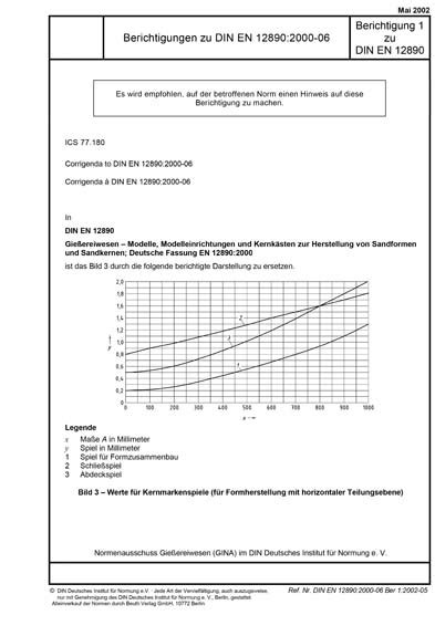 DIN EN 12890 Berichtigung 1 2002 DE Berichtigungen Zu DIN EN 12890