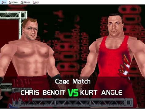 WWF No Mercy Invasion Mod Matches Chris Benoit Vs Kurt Angle Steel