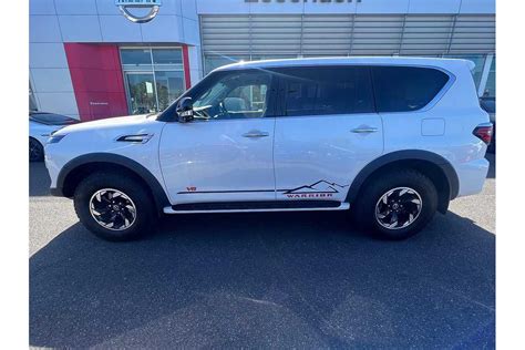 SOLD 2023 Nissan Patrol Warrior In White Demo SUV Essendon Fields VIC