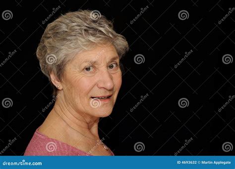 Old Woman Smiling Stock Photo Image Of Elder Woman Lady 4693632