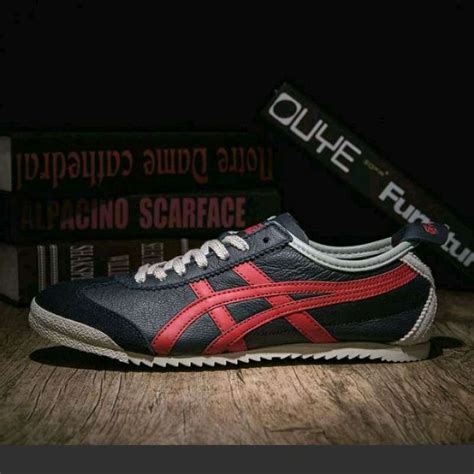 Promo Sepatu Onitsuka Tiger Mexico 66 Nippon Made Navy Red BNIB Diskon