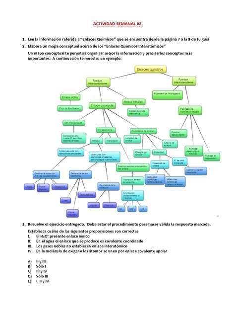 Mapa Conceptual Enlaces Quimicos Pdf