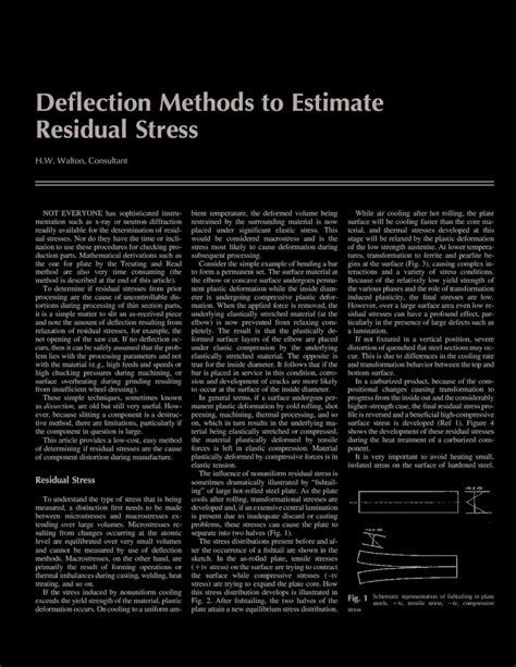 Pdf Deflection Methods To Estimate Residual Stress Pdf Dokumen Tips