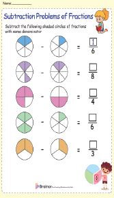 Interactive Shaded And Unshaded Fractions Worksheets