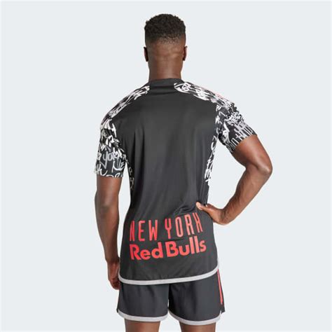 Adidas New York Red Bulls 23 24 Third Authentic Jersey Black Men S