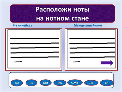Тренажёр "Расположение нот на нотоносце"