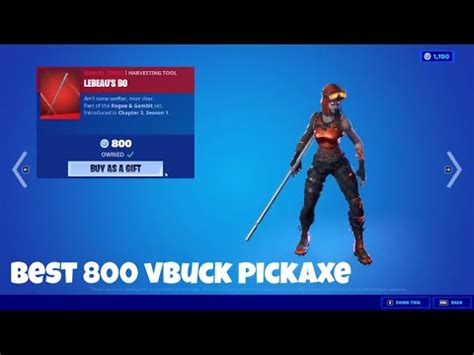 Fortnite Lebeau S Bo Pickaxe Review Youtube