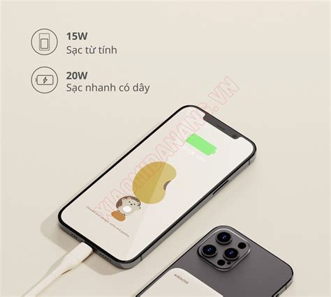 Sạc Dự Phòng Không Dây PD 20W SOLOVE W12 5000mAh