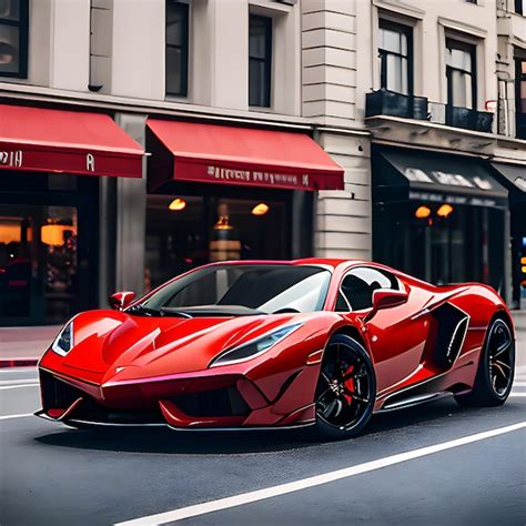 Premium AI Image | a red sports car