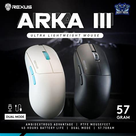 Jual Rexus Arka Iii Rx Wireless Wired Ultra Lightweight Gaming