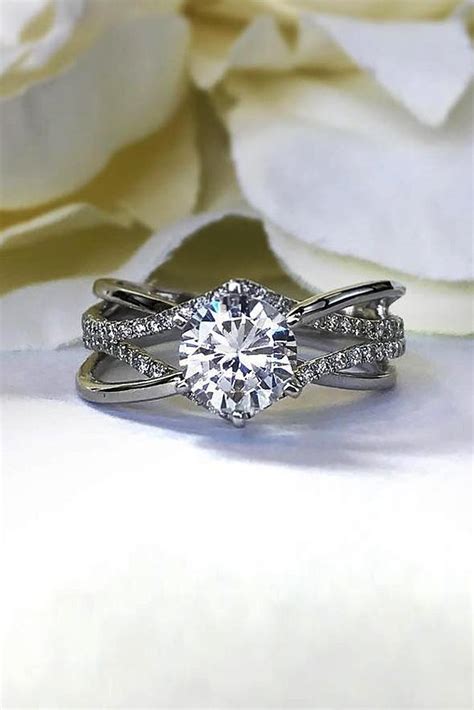 33 White Gold Engagement Rings To Conquer Your Love | Oh So Perfect ...