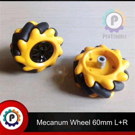 Jual Mecanum Wheel Set L R Omnidirectional Wheel 60mm Smart Car