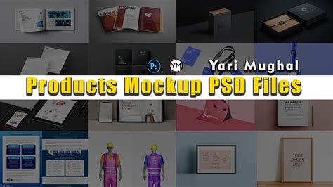 Products Mockup PSD Files By Yari Mughal YariMughal YouTube