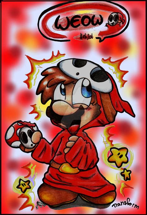 Shy Guy Mario By Paperlillie On Deviantart