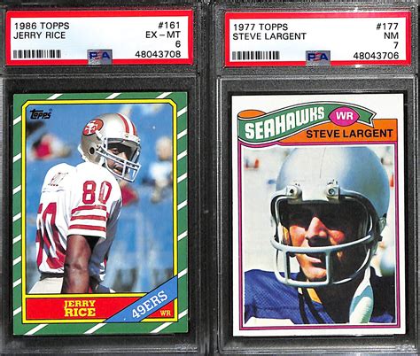 Lot Detail Lot Of Psa Graded Vintage Topps Hall Of Fame Wide