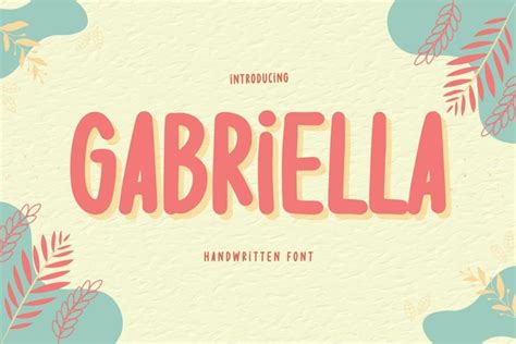 Gabriella Is A Cute Handwritten Font