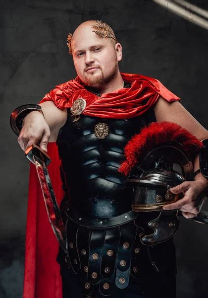 Man In Roman Armour Stock Photo By Fxquadro