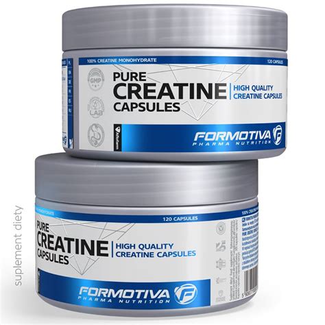 Pure Creatine Capsules Kapsu Ek Formotiva Mg Czystego