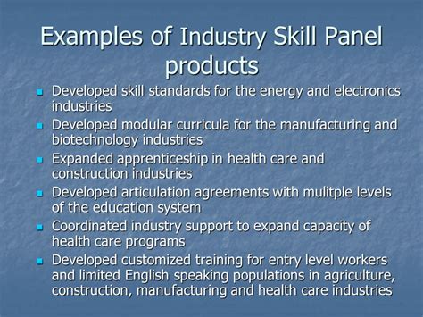 Innovations For Success Skill Panels Mike Brennan Washington State