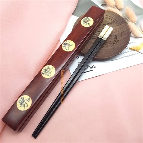 Personalized Wooden Chopstick Customize Engrave Name Etsy