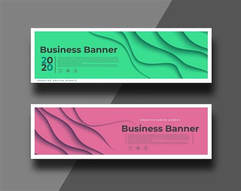 Satz Moderner Globaler Business Design Banner Vorlagen Premium Vektor