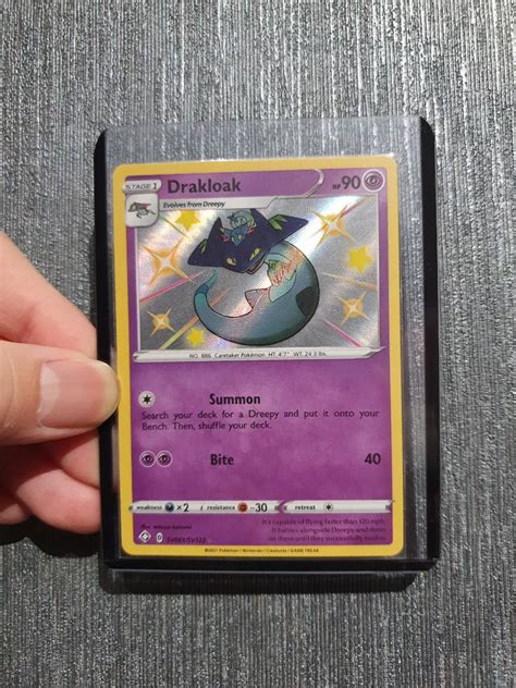 Pokemon Tcg Shining Fates Drakloak Shiny Rare Card Hobbies Toys