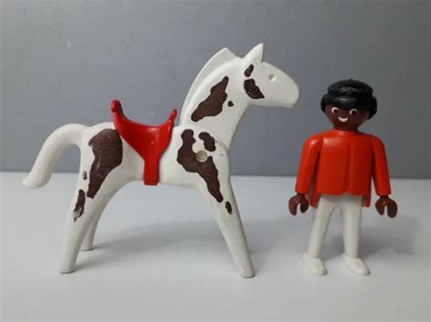 PLAYMOBIL GEOBRA 1974 Cheval Et Cavalier No 24 EUR 25 00 PicClick FR