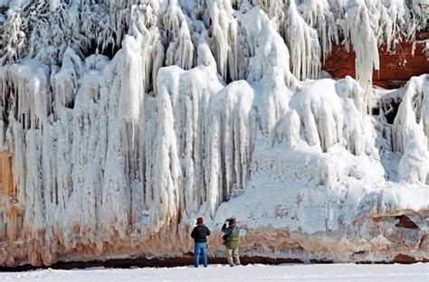 Frozen Wonderland Lake Superiors Ice Cover Nears Record 95 Percent