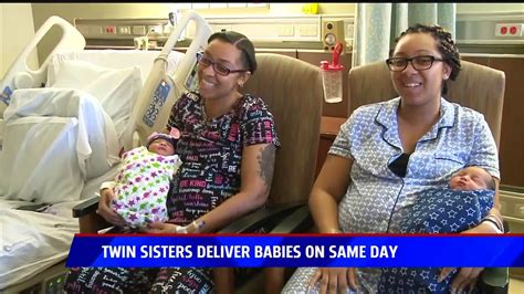 Twin Sisters Give Birth On Same Day At Same Hospital Video Dailymotion