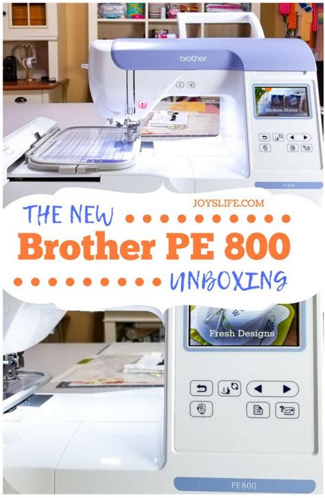 Brother Pe Embroidery Machine Unboxing Joy S Life