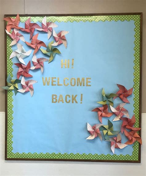 Back to school bulletin board pinwheels | Back to school bulletin ...