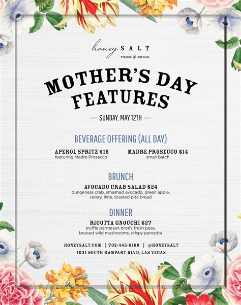 Menus - Honey Salt Restaurant Las Vegas