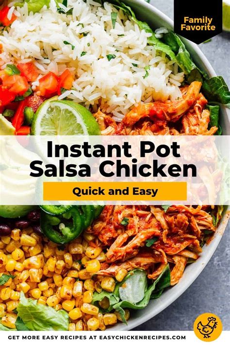 Instant Pot Salsa Chicken Easy Chicken Recipes