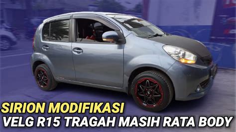 Modifikasi Daihatsu Sirion Pakai Velg Ring Gagah Banget Pake Velg