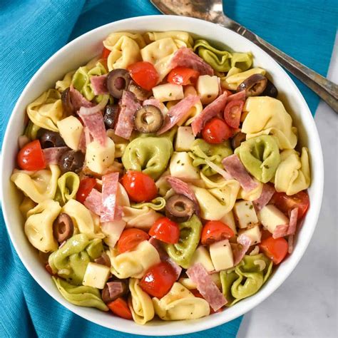 Three Cheese Tortellini Pasta Salad Recipe