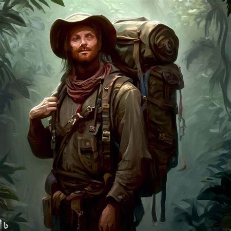 Rogue Adventurer In Dense Jungle Ai Born Us
